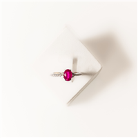 Anello Monaldi Gioielli Donna in Oro bianco Rubino 1.30 Ct A2041RU-DAV - A2041RU-DAV